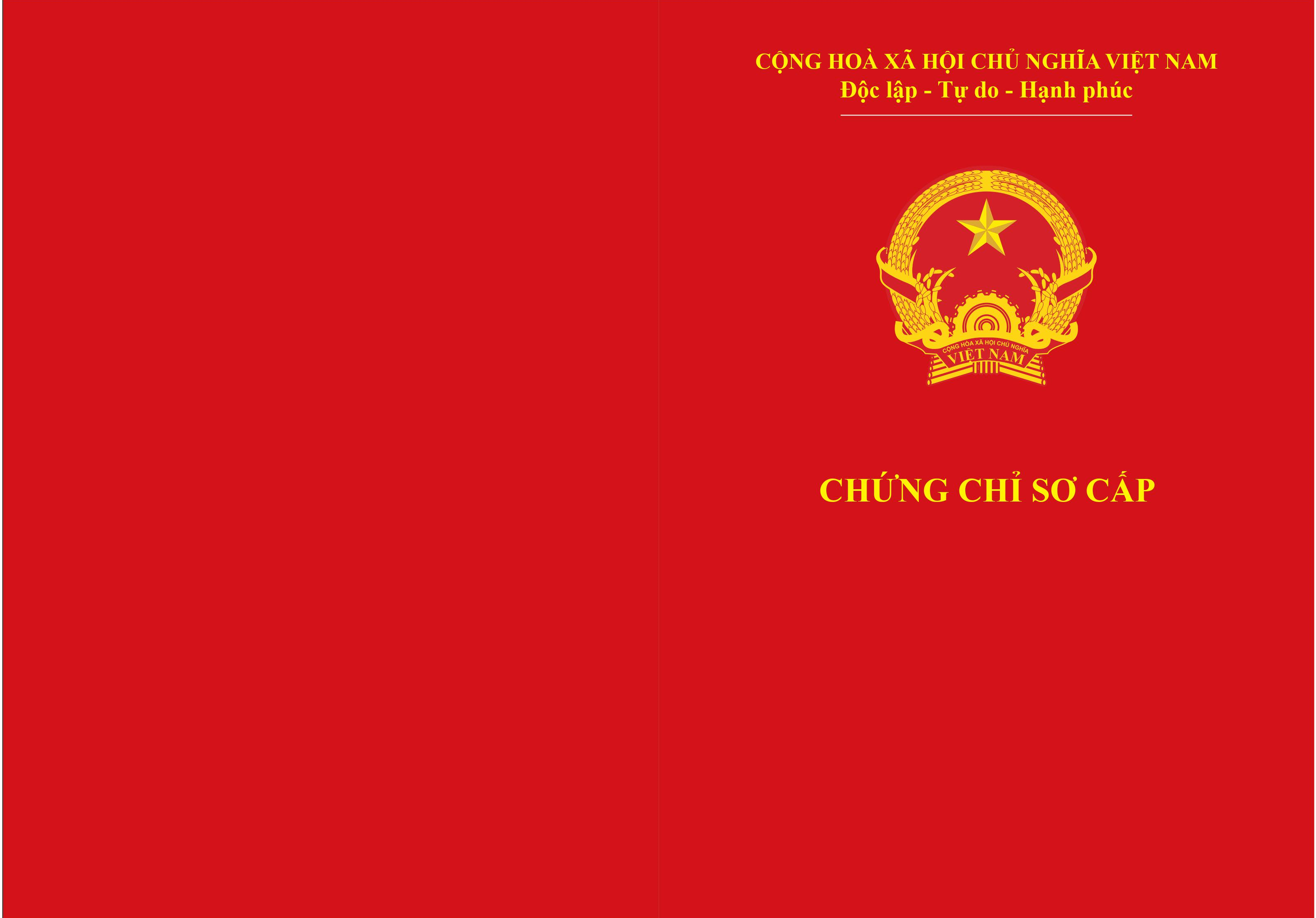 Chứng chỉ đào tạo